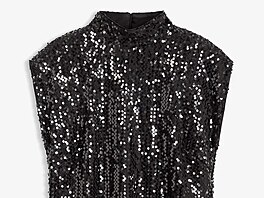 Top bez rukáv� s rolá�kem se hodí do divadla i na ve�írky. Cena 599 K�