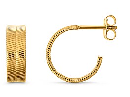 Pozlacené náu�nice ze sterlingového st�íbra. Cena 749 K�