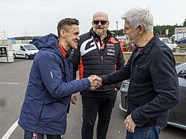 Petr Pavel s Filipem Mare�em a Martinem Pele�kou