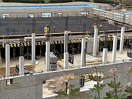 Výstavba nové plavecké haly v Litvínov�. (�ervenec 2025)