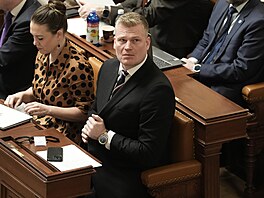 Sch�ze Poslanecké sn�movny. Na snímku Filip Turek (za Motoristy sob�). (26....