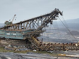 Rypadlo RK 5000 je gigantické kore�kové rýpadlo, které v uhelném lomu �SA...