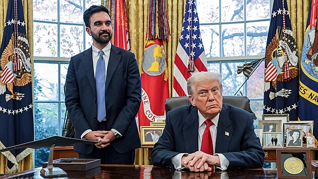 Americký prezident Donald Trump se v Bílém dom� setkal se zvoleným newyorským...