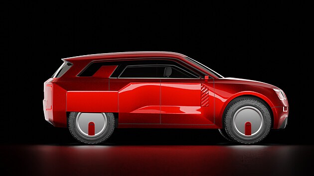 Concept X.3 D model.Profil.