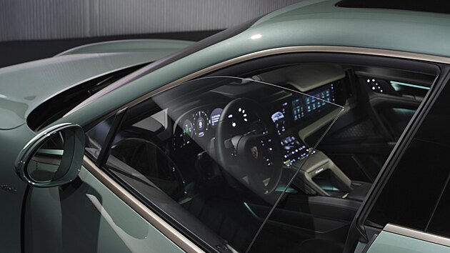 Porsche Cayenne Electric m� bezr�me�kov� okna.