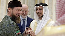 Abú Zabí. �e�enský v�dce Ramzan Kadyrov na náv�t�v� u �ajcha Mansúra (2019) 