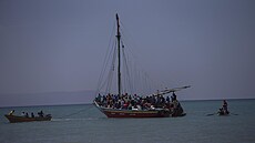 Hai�ané na lodi u ostrova Gonave (21. �ervence 2022)