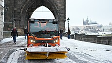 První sníh v Praze. (24. listopadu 2025)