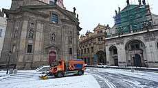 První sníh v Praze. (24. listopadu 2025)