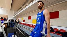 James Kárník na tréninku �eské reprezentace v Pod�bradech.