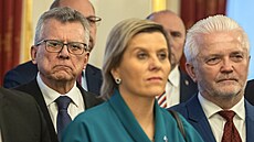 Prezident Petr Pavel p�ivítal na Pra�ském hrad� zástupce Rady Asociace kraj�...