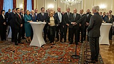 Prezident Petr Pavel p�ivítal na Pra�ském hrad� zástupce Rady Asociace kraj�...