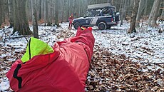 Zásah u zran�né �eny, která p�i procházce v okolí Karlovy Studánky na...