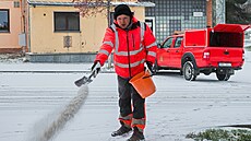 �eskou republiku zasáhlo mrazivé po�así. Sn�ilo v Beskydech, ale i v Brn�....