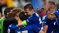 Jako kapitán nastoupil Jan Navrátil do zápasu Konferen�ní ligy Sigmy s polským...