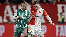 Slávista Luká� Provod (vpravo) a Václav Drchal z Bohemians