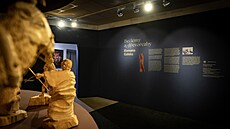 Roman Galek na výstav� p�edstavuje betlémy, které uchvátily Vatikán