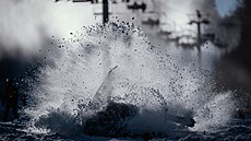 Zahájení ly�a�ské sezóny na Monínci si nenechaly ujít desítky lidí. (22....