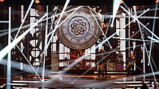 Kapela Lucie b�hem vystoupení na �eském slavíku (21. listopadu 2025)