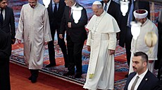 Pape Lev XIV. pi sobotní návtv proslulé istanbulské Modré meity uctil...