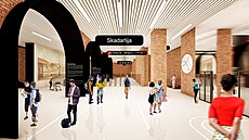 Vizualizace stanic metra v B�lehrad�. První linka by mohla být zprovozn�na v...