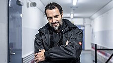 Václav Noid Bárta v zákulísí koncertu Rockové Vánoce Olympic (28. listopadu, O2...