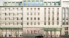 Vizualizace  podoby hotelu Palace v centru Ostravy, jakou by m�l mít v roce...