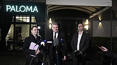 Petr Macinka, Filip Turek a Boris ��astný ze strany Motoristé sob� po koali�ním...