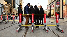 Brno umístilo k náměstí Svobody kvůli bezpečnosti na trzích speciální zátarasy....