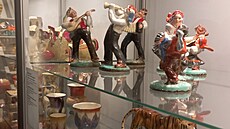 Figurky hudebník� byly vyráb�ny ve fabrice Ditmar-Urbach ve t�icátých a...