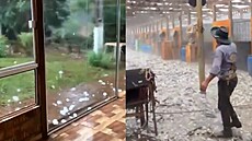 Ni�ivé kroupy v Brazílii zp�sobily obrovské �kody