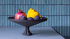 Detail pracovní desky kuchy�ské linky a zajímavého obkladu st�ny