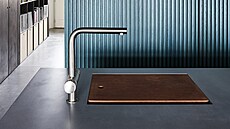 Z betonu je vyrobena i pracovní kuchy�ská deska (Burnig Vibe).