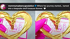 Pupe�ník vytvarovala tv�rkyn� pro Cardi B do tvaru srdce, vznikl z n�j zlatý...