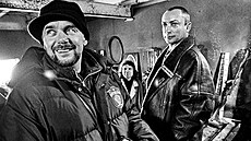 Snímek fotografa Tomkiho N�mce z natá�ení filmu Lea. Zleva kameraman Vladimír...