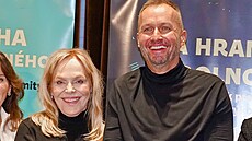 Dagmar Havlová a Michal Novotný na k�tu jeho knihy Za hranice odolnosti (25....