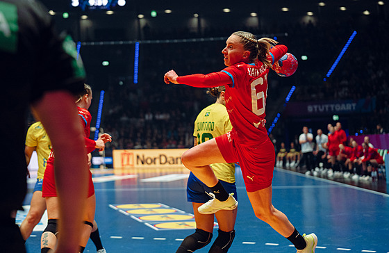 Veronika Kafka Malá zakon�uje v utkání proti Brazilkám.