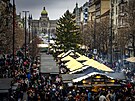 V�no�n� trhy na V�clavsk�m n�m�st� (29. listopadu 2025)