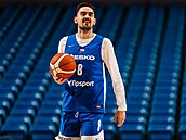 Tomá Satoranský pi tréninku ped utkáním kvalifikace mistrovství svta 2027...