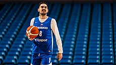 Tomá� Satoranský p�i tréninku p�ed utkáním kvalifikace mistrovství sv�ta 2027...