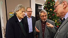 Britský re�isér a zlínský rodák Tom Stoppard na setkání se zlínským...