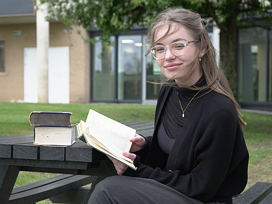 Studentka Patricie �perková z Brna ve Velké Británii.