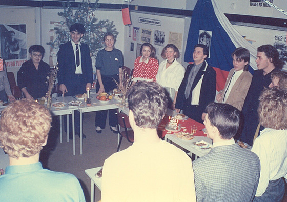 Studentské Vánoce v roce 1989.