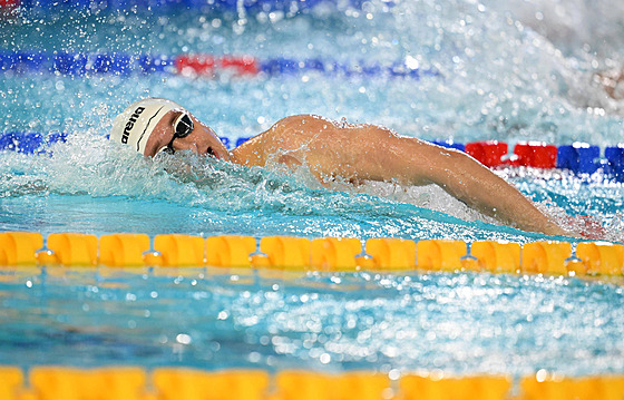 Plavec Miroslav Knedla na evropském �ampionátu v Polsku.
