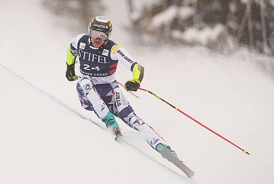 Jan Zabyst�an b�hem super-G v americkém Beaver Creeku