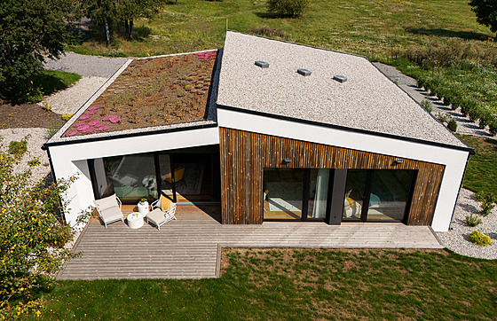 I d�evostavby �jdou s dobou�, proto nechybí zelená st�echa.