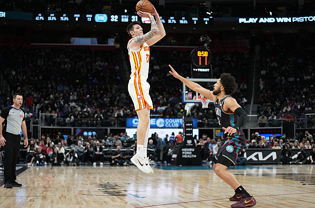 NBA sonuçları: Atlanta Detroit'i sıkıntıya soktu, Krejčí üç sayı attı