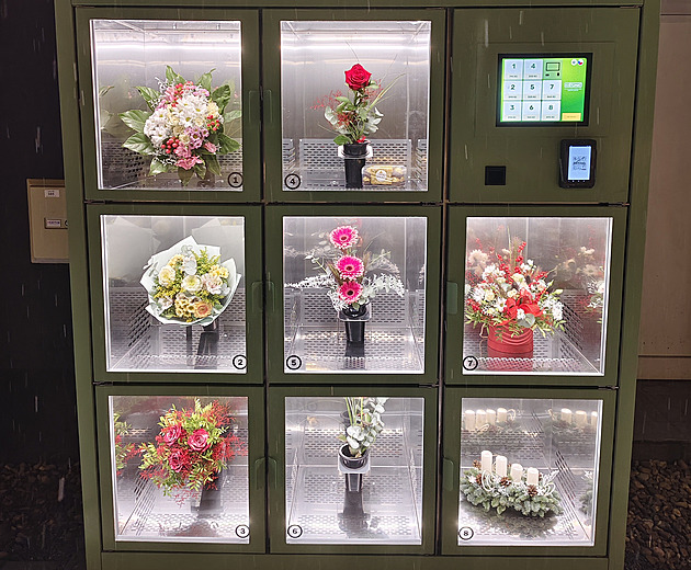 Automat na kvtiny je v provozu 24 hodin denn, den co den. Vhodnou kvtinu lze...