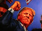 Obraz znázor�ující pokus o atentát na amerického prezidenta Donalda Trumpa v...