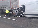 Nehoda u Velkch Nmic dopadla tragicky pro idie dodvky. (9. prosince 2025)